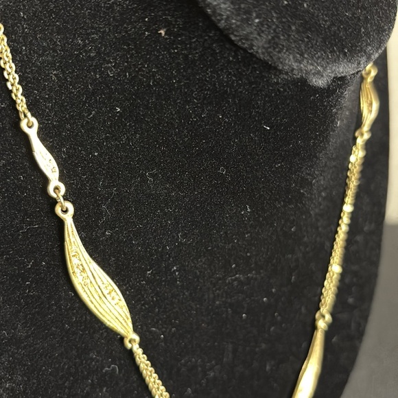 Chloe Isabel Jade Gold Long Multi Chain Necklace Classy - Picture 4 of 12